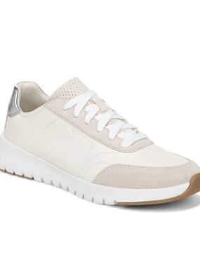 Vionic Women's Uptown Cream  Metallic-Accent Sneaker